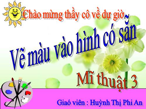 Bài 28. Vẽ màu vào hình có sẵn