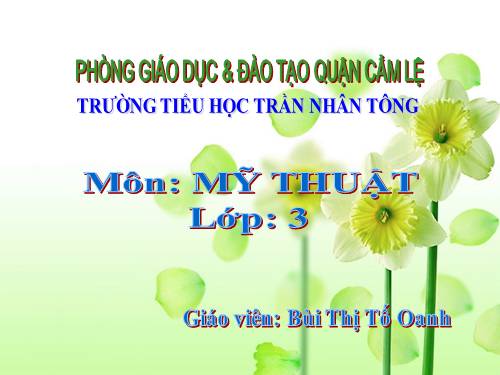 Bài 28. Vẽ màu vào hình có sẵn