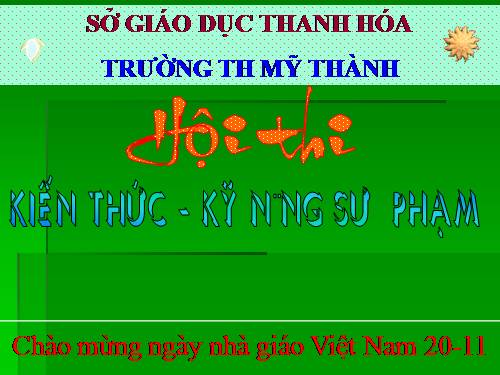 Hội thi kiến thức giáo viên