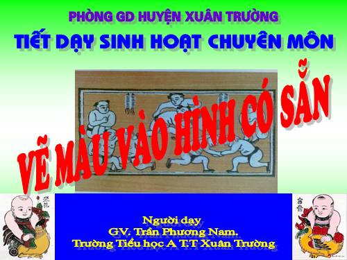 Bài 16. Vẽ màu vào hình có sẵn