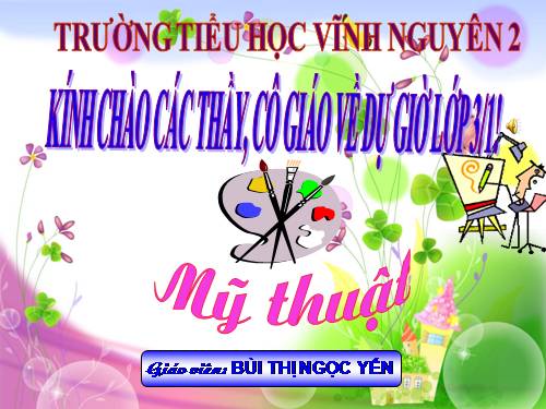 Bài 9. Vẽ màu vào hình có sẵn