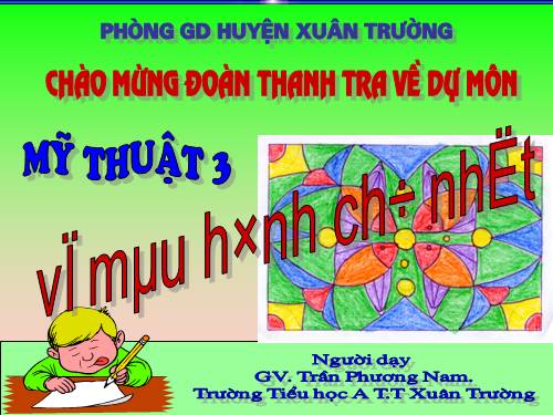 Bài 25. Vẽ tiếp hoạ tiết và vẽ màu vào hình chữ nhật