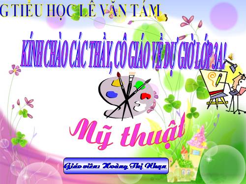 Bài 9. Vẽ màu vào hình có sẵn