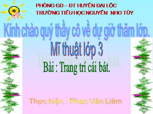 Bài 13. Trang trí cái bát