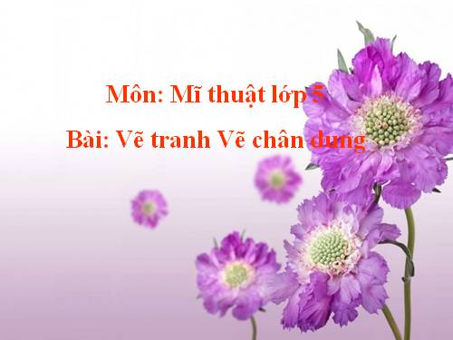 Bài 8. Vẽ chân dung