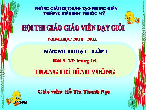 Bài 19. Trang trí hình vuông