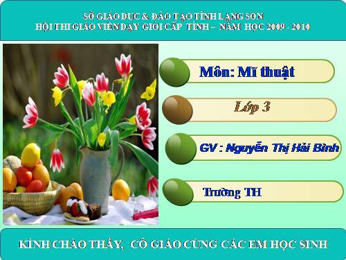 Bài 28. Vẽ màu vào hình có sẵn