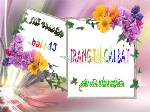 Bài 13. Trang trí cái bát