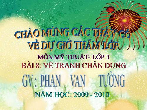 Bài 8. Vẽ chân dung