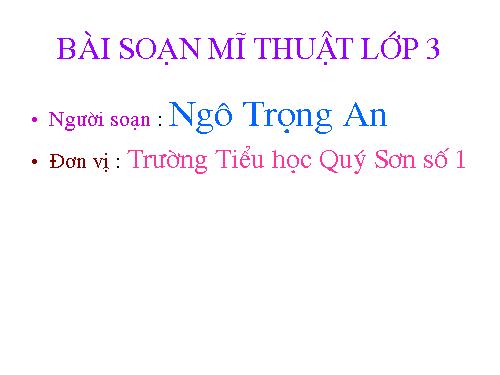 Bài 29. Tĩnh vật (lọ hoa và quả)