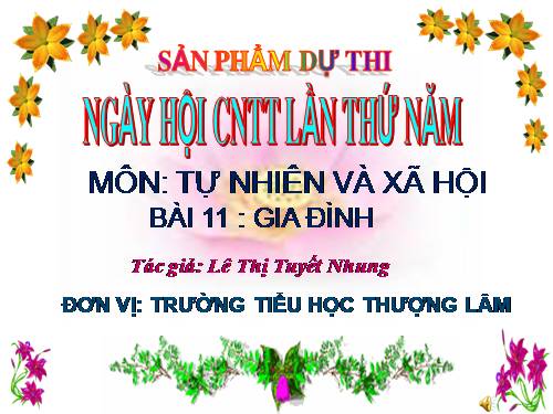 Bài 11. Gia đình