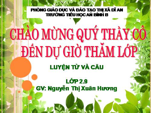 Luyện từ và câu 2. Tuần 8. Từ chỉ hoạt động, trạng thái. Dấu phẩy