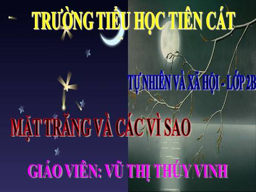 Bài 33. Mặt Trăng và các vì sao