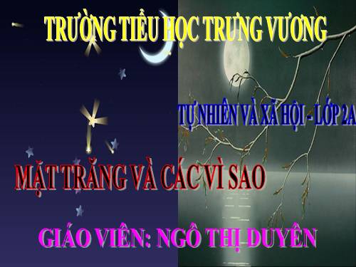Bài 33. Mặt Trăng và các vì sao