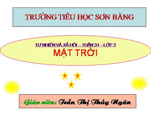 Bài 31. Mặt Trời