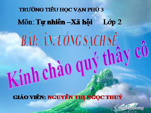Bài 8. Ăn, uống sạch sẽ