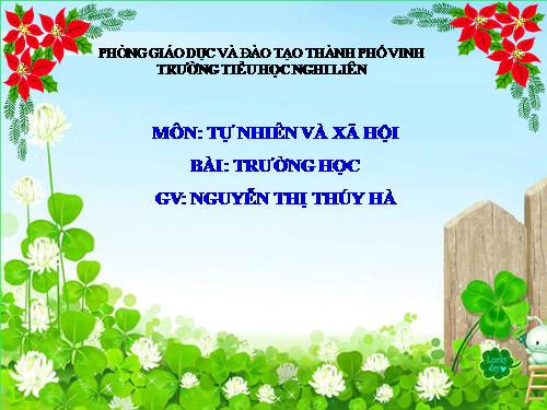 Bài 15. Trường học