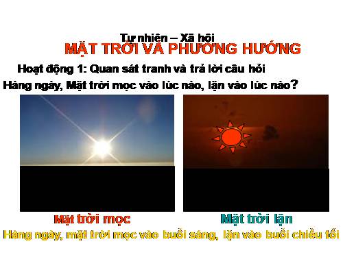Bài 32. Mặt Trời và phương hướng