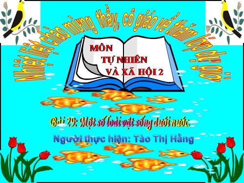 Bài 26. Một số loài cây sống dưới nước