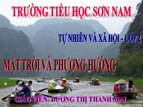 Bài 32. Mặt Trời và phương hướng
