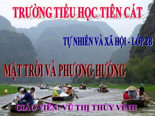 Bài 32. Mặt Trời và phương hướng