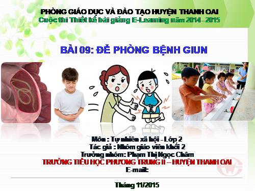 Bài 9. Đề phòng bệnh giun