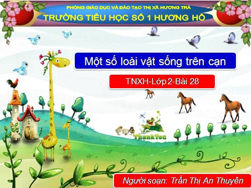 Bài 28. Một số loài vật sống trên cạn