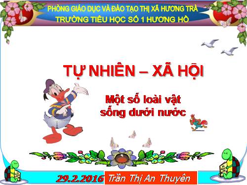 Bài 29. Một số loài vật sống dưới nước