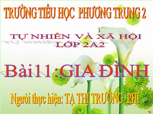 Bài 11. Gia đình