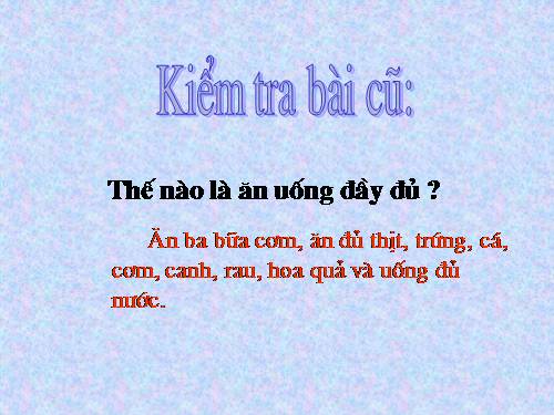 Bài 8. Ăn, uống sạch sẽ