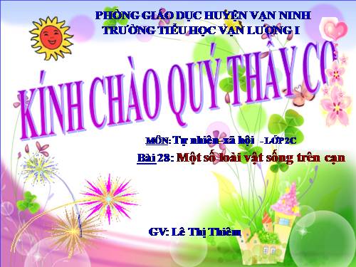 Bài 28. Một số loài vật sống trên cạn