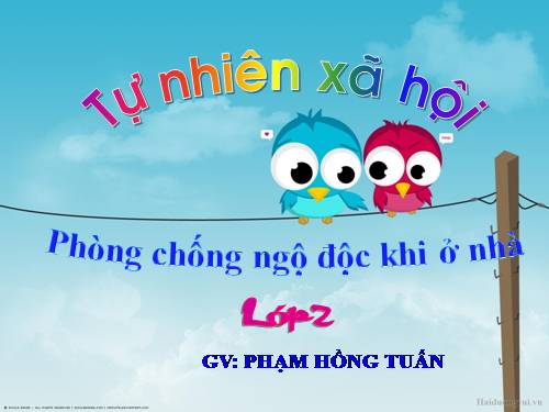 Bài 14. Phòng tránh ngộ độc khi ở nhà