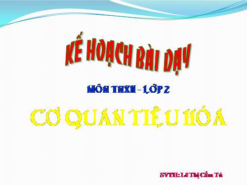 Bài 5. Cơ quan tiêu hoá