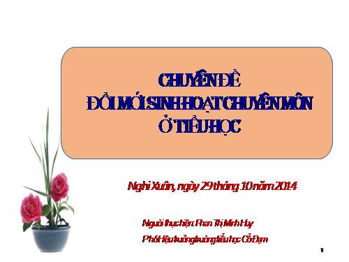 Đổi mới sinh hoạt CM