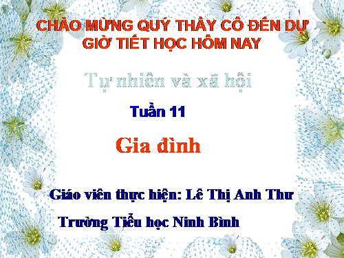 Bài 11. Gia đình