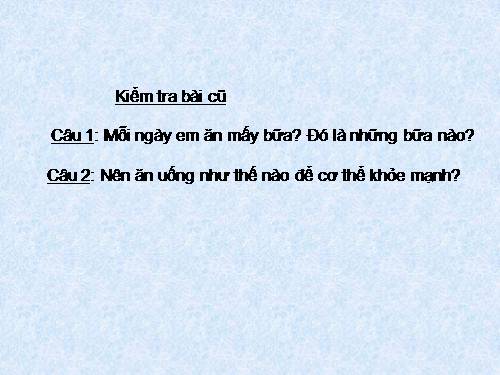 Bài 8. Ăn, uống sạch sẽ