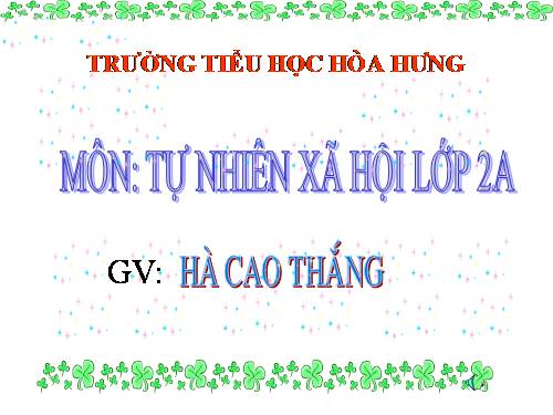 Bài 16. Các thành viên trong nhà trường