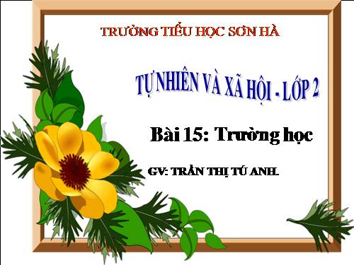 Bài 15. Trường học