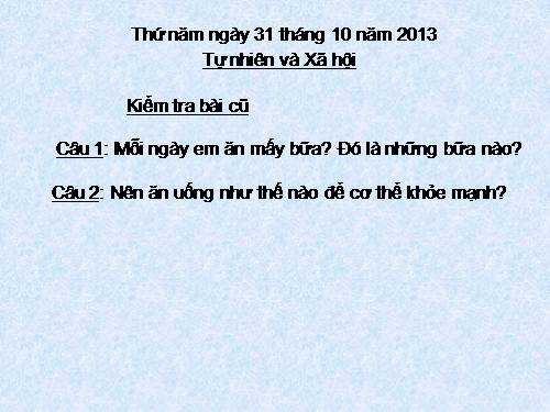 Bài 8. Ăn, uống sạch sẽ