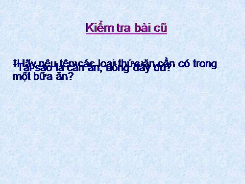 Bài 8. Ăn, uống sạch sẽ