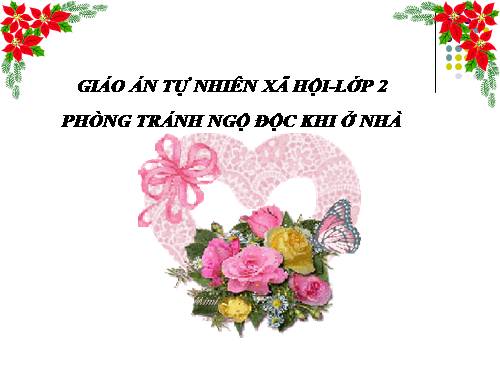 Bài 14. Phòng tránh ngộ độc khi ở nhà