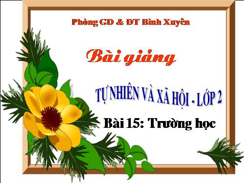 Bài 15. Trường học