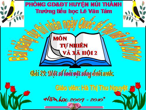 Bài 29. Một số loài vật sống dưới nước