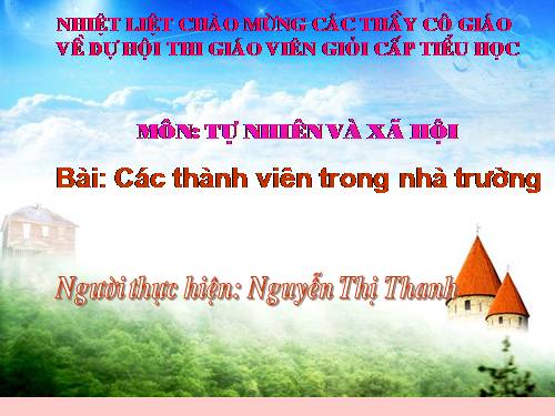 Bài 16. Các thành viên trong nhà trường