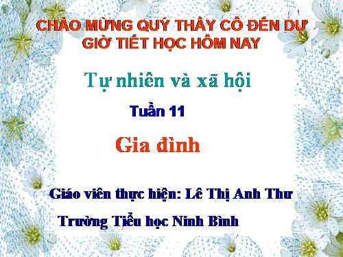 Bài 11. Gia đình