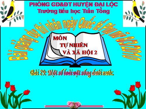 Bài 26. Một số loài cây sống dưới nước