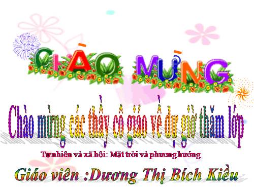 Bài 32. Mặt Trời và phương hướng