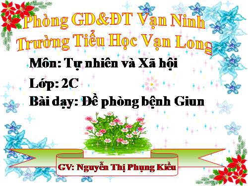 Bài 9. Đề phòng bệnh giun