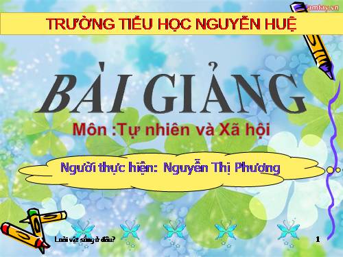 Bài 27. Loài vật sống ở đâu?