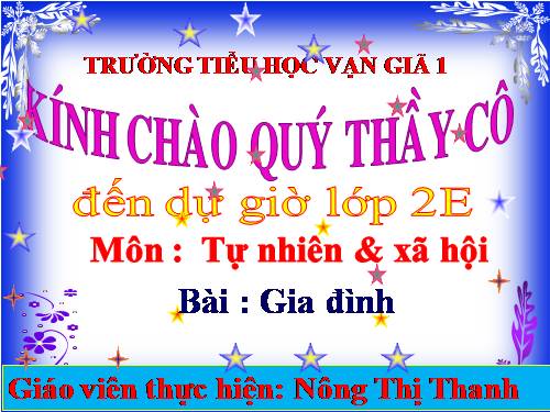 Bài 11. Gia đình